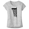 OCSO Multi-Colors Sublimatable Ladies PosiCharge Electric Heather Sporty Tee Thumbnail