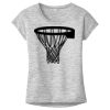 OCSO Multi-Colors Sublimatable Ladies PosiCharge Electric Heather Sporty Tee Thumbnail