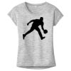 OCSO Multi-Colors Sublimatable Ladies PosiCharge Electric Heather Sporty Tee Thumbnail
