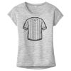 OCSO Multi-Colors Sublimatable Ladies PosiCharge Electric Heather Sporty Tee Thumbnail