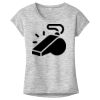 OCSO Multi-Colors Sublimatable Ladies PosiCharge Electric Heather Sporty Tee Thumbnail