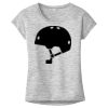 OCSO Multi-Colors Sublimatable Ladies PosiCharge Electric Heather Sporty Tee Thumbnail
