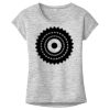 OCSO Multi-Colors Sublimatable Ladies PosiCharge Electric Heather Sporty Tee Thumbnail