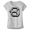 OCSO Multi-Colors Sublimatable Ladies PosiCharge Electric Heather Sporty Tee Thumbnail