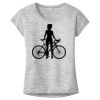 OCSO Multi-Colors Sublimatable Ladies PosiCharge Electric Heather Sporty Tee Thumbnail