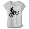 OCSO Multi-Colors Sublimatable Ladies PosiCharge Electric Heather Sporty Tee Thumbnail