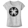 OCSO Multi-Colors Sublimatable Ladies PosiCharge Electric Heather Sporty Tee Thumbnail