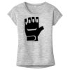 OCSO Multi-Colors Sublimatable Ladies PosiCharge Electric Heather Sporty Tee Thumbnail