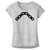 OCSO Multi-Colors Sublimatable Ladies PosiCharge Electric Heather Sporty Tee Thumbnail