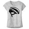 OCSO Multi-Colors Sublimatable Ladies PosiCharge Electric Heather Sporty Tee Thumbnail