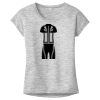 OCSO Multi-Colors Sublimatable Ladies PosiCharge Electric Heather Sporty Tee Thumbnail