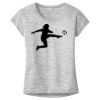 OCSO Multi-Colors Sublimatable Ladies PosiCharge Electric Heather Sporty Tee Thumbnail