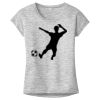 OCSO Multi-Colors Sublimatable Ladies PosiCharge Electric Heather Sporty Tee Thumbnail