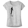 OCSO Multi-Colors Sublimatable Ladies PosiCharge Electric Heather Sporty Tee Thumbnail