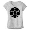 OCSO Multi-Colors Sublimatable Ladies PosiCharge Electric Heather Sporty Tee Thumbnail