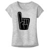 OCSO Multi-Colors Sublimatable Ladies PosiCharge Electric Heather Sporty Tee Thumbnail
