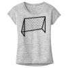 OCSO Multi-Colors Sublimatable Ladies PosiCharge Electric Heather Sporty Tee Thumbnail
