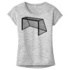 OCSO Multi-Colors Sublimatable Ladies PosiCharge Electric Heather Sporty Tee Thumbnail