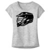 OCSO Multi-Colors Sublimatable Ladies PosiCharge Electric Heather Sporty Tee Thumbnail