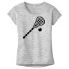 OCSO Multi-Colors Sublimatable Ladies PosiCharge Electric Heather Sporty Tee Thumbnail