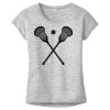 OCSO Multi-Colors Sublimatable Ladies PosiCharge Electric Heather Sporty Tee Thumbnail