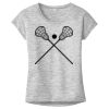 OCSO Multi-Colors Sublimatable Ladies PosiCharge Electric Heather Sporty Tee Thumbnail