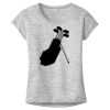 OCSO Multi-Colors Sublimatable Ladies PosiCharge Electric Heather Sporty Tee Thumbnail