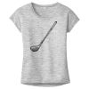 OCSO Multi-Colors Sublimatable Ladies PosiCharge Electric Heather Sporty Tee Thumbnail