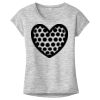 OCSO Multi-Colors Sublimatable Ladies PosiCharge Electric Heather Sporty Tee Thumbnail