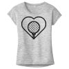 OCSO Multi-Colors Sublimatable Ladies PosiCharge Electric Heather Sporty Tee Thumbnail