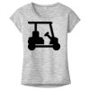 OCSO Multi-Colors Sublimatable Ladies PosiCharge Electric Heather Sporty Tee Thumbnail