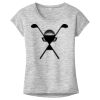 OCSO Multi-Colors Sublimatable Ladies PosiCharge Electric Heather Sporty Tee Thumbnail