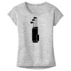 OCSO Multi-Colors Sublimatable Ladies PosiCharge Electric Heather Sporty Tee Thumbnail
