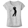 OCSO Multi-Colors Sublimatable Ladies PosiCharge Electric Heather Sporty Tee Thumbnail