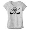 OCSO Multi-Colors Sublimatable Ladies PosiCharge Electric Heather Sporty Tee Thumbnail