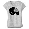 OCSO Multi-Colors Sublimatable Ladies PosiCharge Electric Heather Sporty Tee Thumbnail