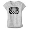 OCSO Multi-Colors Sublimatable Ladies PosiCharge Electric Heather Sporty Tee Thumbnail