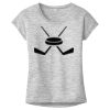 OCSO Multi-Colors Sublimatable Ladies PosiCharge Electric Heather Sporty Tee Thumbnail