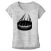 OCSO Multi-Colors Sublimatable Ladies PosiCharge Electric Heather Sporty Tee Thumbnail