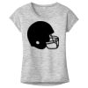 OCSO Multi-Colors Sublimatable Ladies PosiCharge Electric Heather Sporty Tee Thumbnail