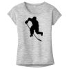 OCSO Multi-Colors Sublimatable Ladies PosiCharge Electric Heather Sporty Tee Thumbnail