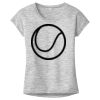 OCSO Multi-Colors Sublimatable Ladies PosiCharge Electric Heather Sporty Tee Thumbnail