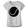 OCSO Multi-Colors Sublimatable Ladies PosiCharge Electric Heather Sporty Tee Thumbnail
