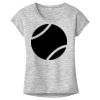 OCSO Multi-Colors Sublimatable Ladies PosiCharge Electric Heather Sporty Tee Thumbnail