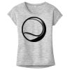 OCSO Multi-Colors Sublimatable Ladies PosiCharge Electric Heather Sporty Tee Thumbnail