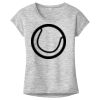 OCSO Multi-Colors Sublimatable Ladies PosiCharge Electric Heather Sporty Tee Thumbnail
