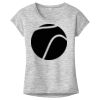OCSO Multi-Colors Sublimatable Ladies PosiCharge Electric Heather Sporty Tee Thumbnail