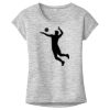 OCSO Multi-Colors Sublimatable Ladies PosiCharge Electric Heather Sporty Tee Thumbnail