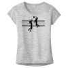 OCSO Multi-Colors Sublimatable Ladies PosiCharge Electric Heather Sporty Tee Thumbnail
