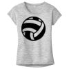 OCSO Multi-Colors Sublimatable Ladies PosiCharge Electric Heather Sporty Tee Thumbnail